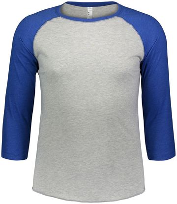 LAT Men's Adult Unisex 4.5 oz., 100% Cotton Multi-Color Baseball or Softball T-Shirt